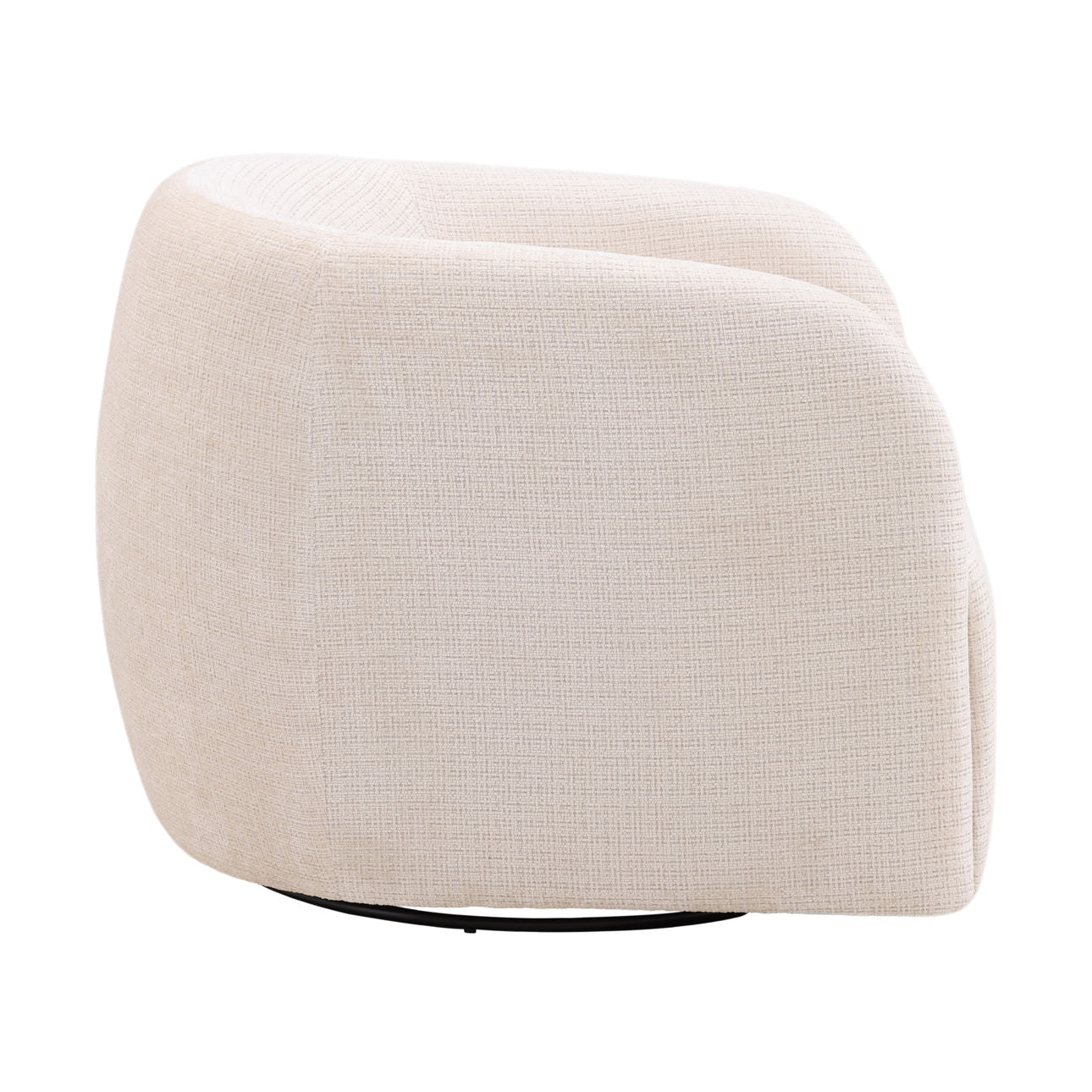 Niagara Cream Basketweave Fabric Chair 33 in Wide