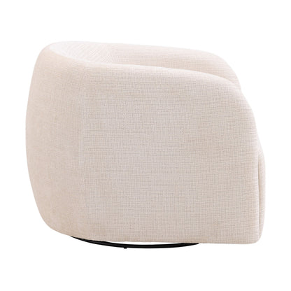 Niagara Cream Basketweave Fabric Chair 33 in Wide