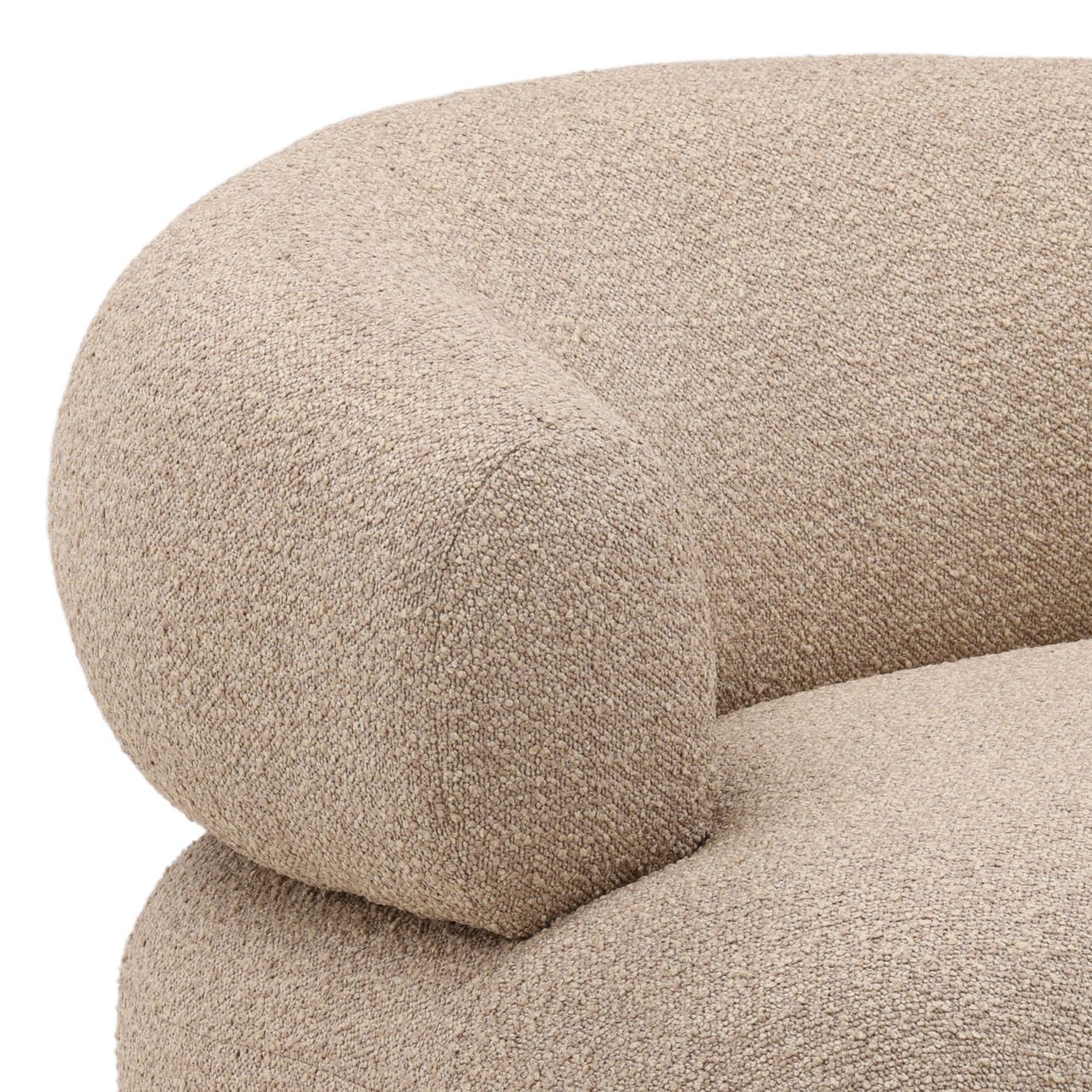 Santa Cruz Camel Polyester Upholstery and Select Hardwood Frame Chair 39 in Wide