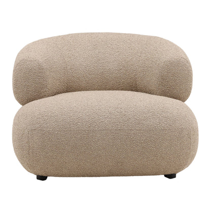 Santa Cruz Camel Polyester Upholstery and Select Hardwood Frame Chair 39 in Wide