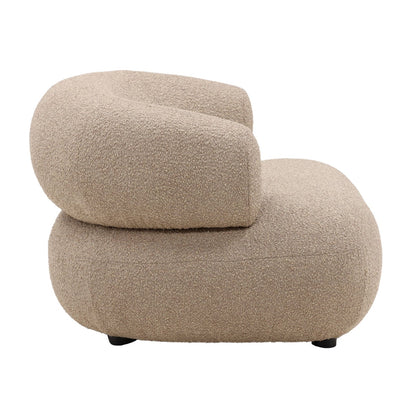 Santa Cruz Camel Polyester Upholstery and Select Hardwood Frame Chair 39 in Wide