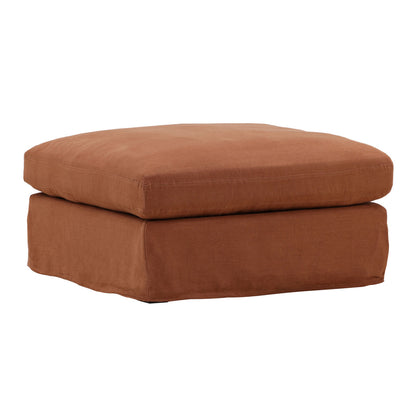 Birch Wood and Select Hardwood Ottoman 35.5 in Wide