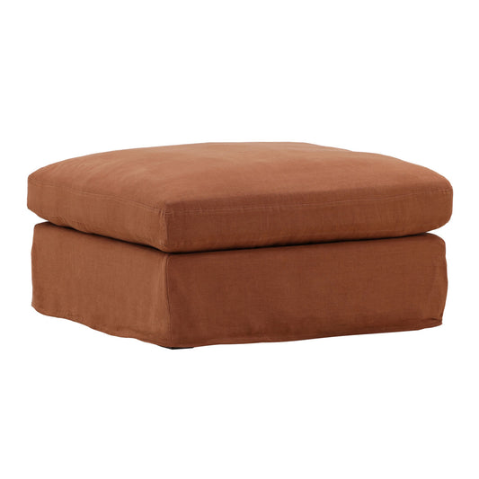 Birch Wood and Select Hardwood Ottoman 35.5 in Wide