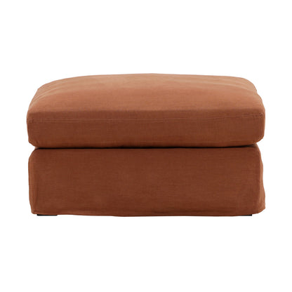 Birch Wood and Select Hardwood Ottoman 35.5 in Wide