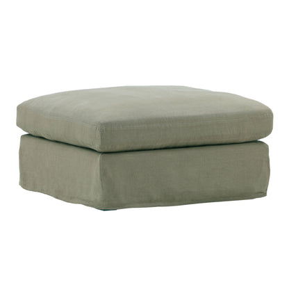 Birch Wood and Select Hardwood Ottoman 35.5 in Wide