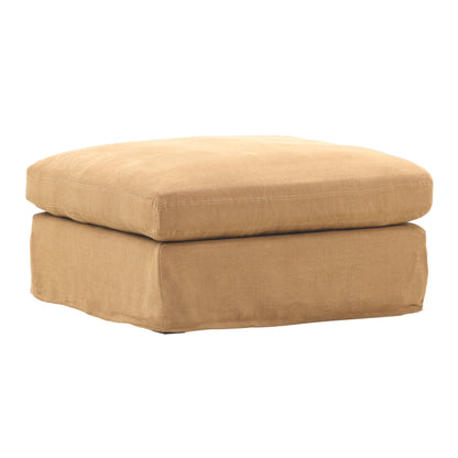 Birch Wood and Select Hardwood Ottoman 35.5 in Wide