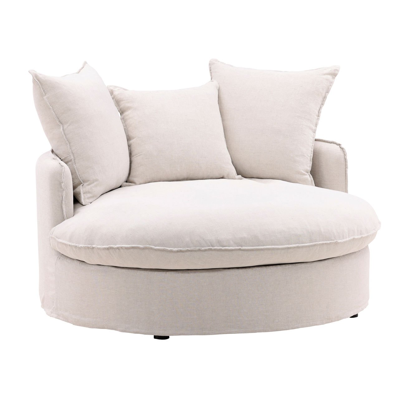 Birch Wood and Select Hardwood Lounger 54 in Wide