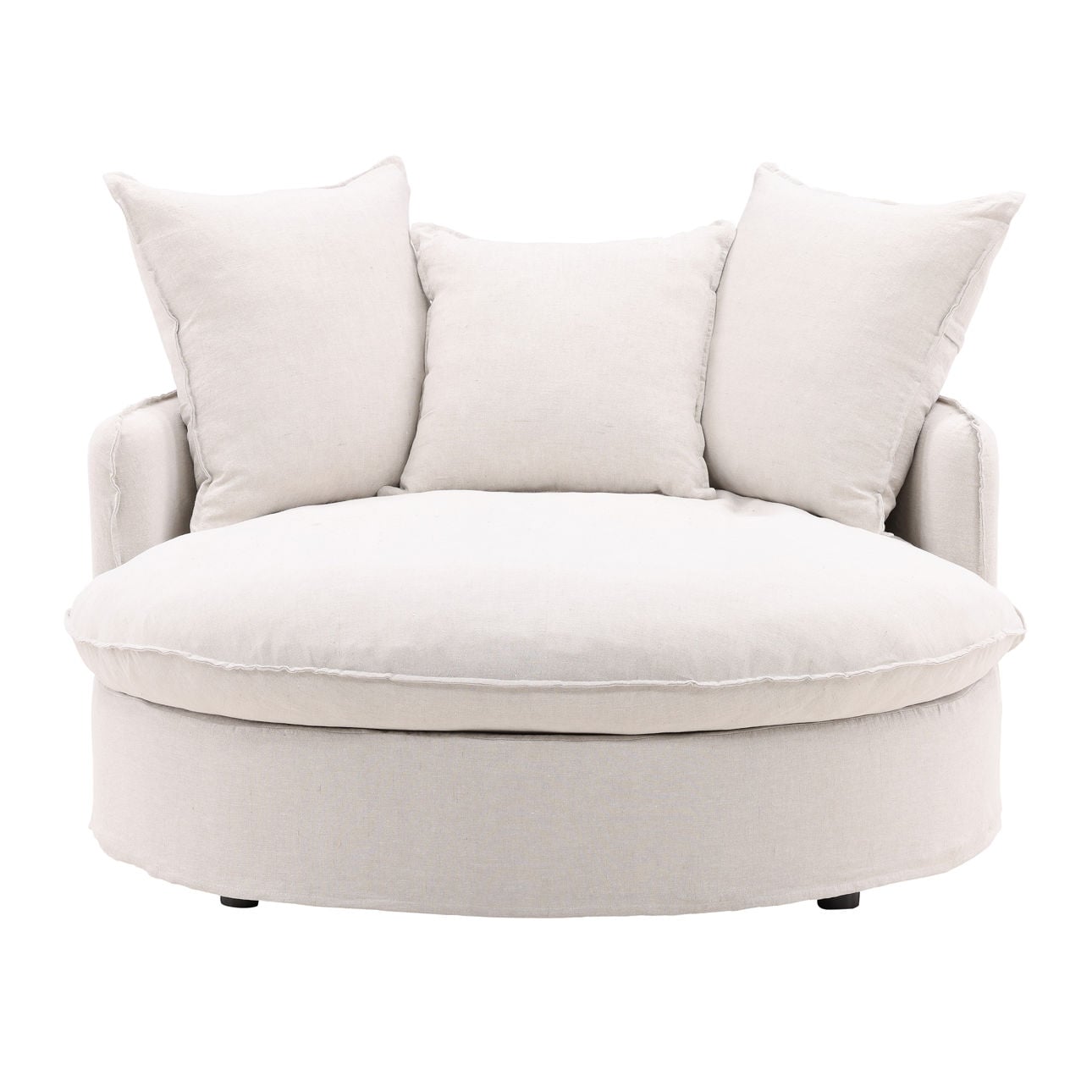 Birch Wood and Select Hardwood Lounger 54 in Wide