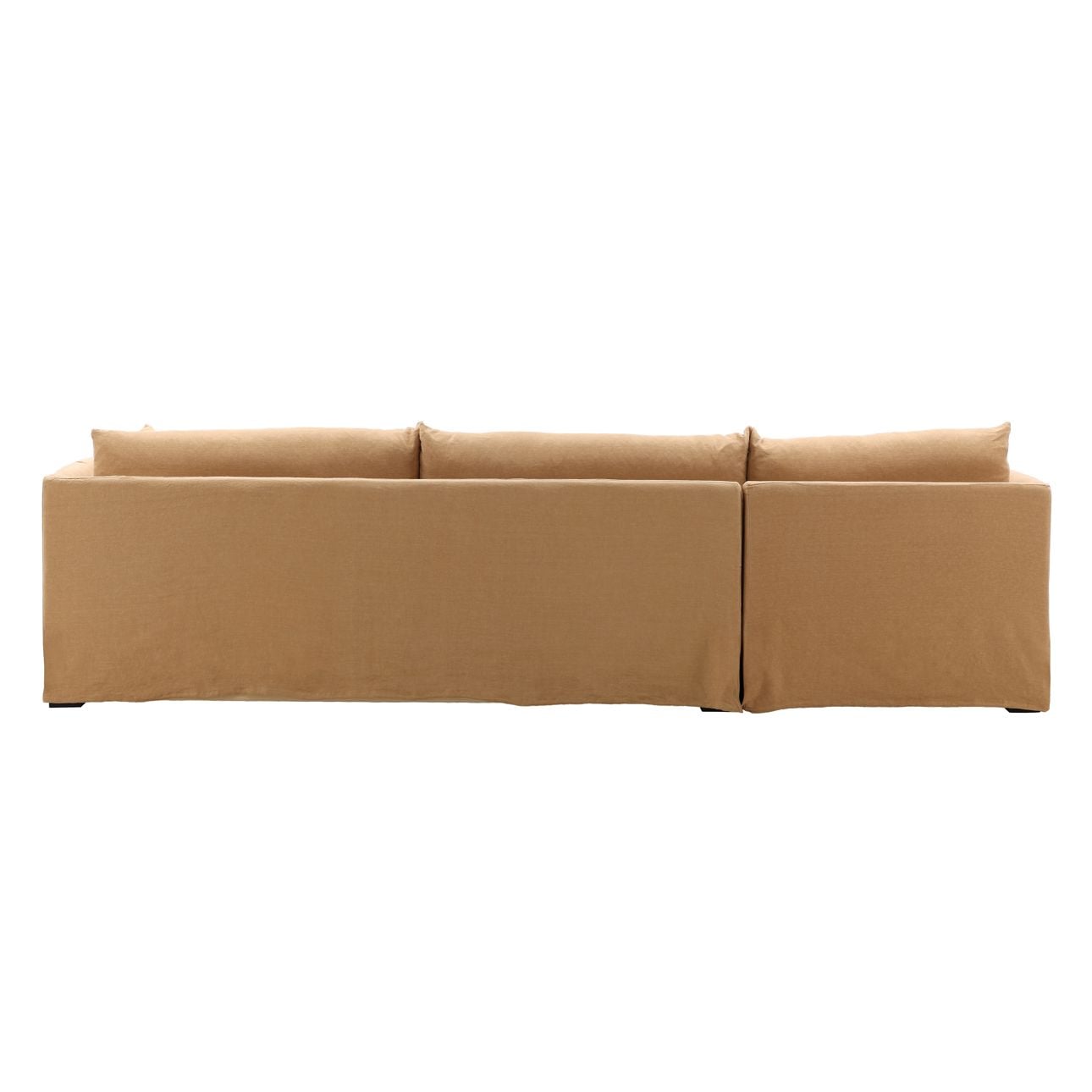 Birch Wood and Select Hardwood Sectional 123.5 in Wide