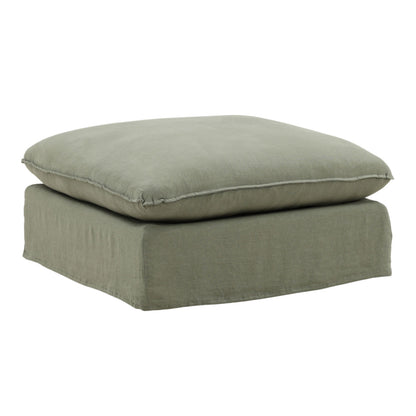 Birch Wood and Select Hardwood Ottoman 35.5 in Wide