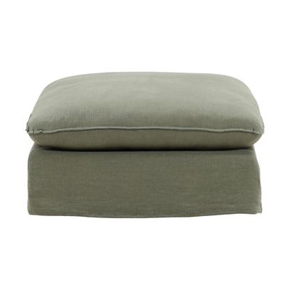 Birch Wood and Select Hardwood Ottoman 35.5 in Wide
