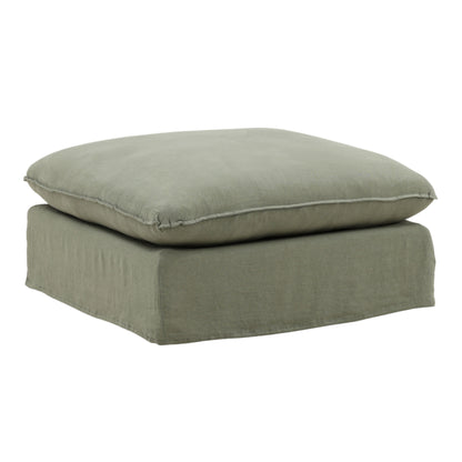 Birch Wood and Select Hardwood Ottoman 35.5 in Wide