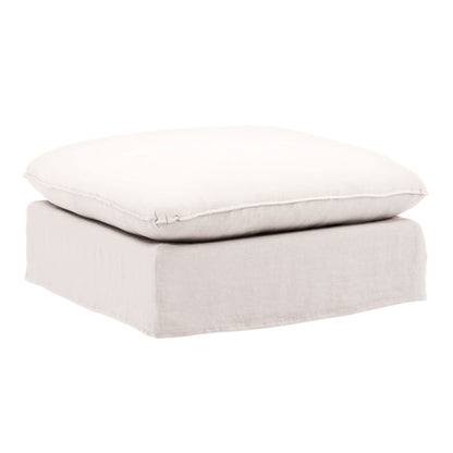 Birch Wood and Select Hardwood Ottoman 35.5 in Wide