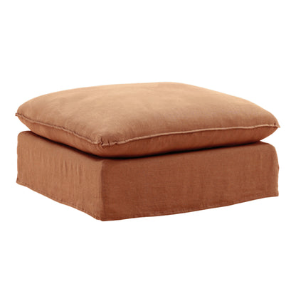 Birch Wood and Select Hardwood Ottoman 35.5 in Wide