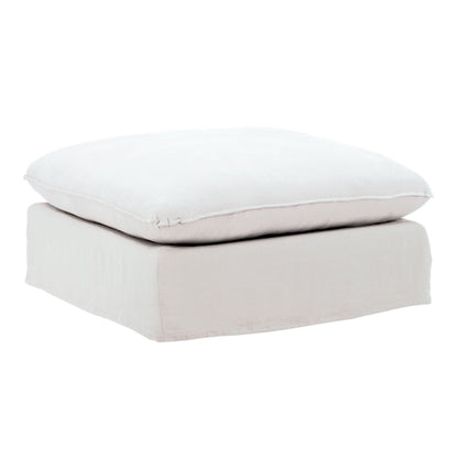 Birch Wood and Select Hardwood Ottoman 35.5 in Wide