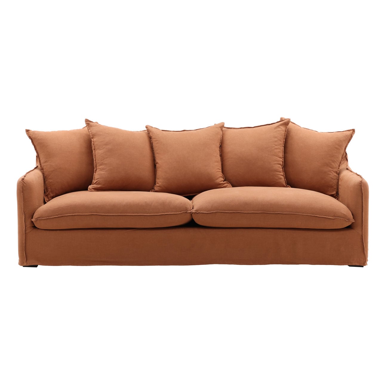 Birch Wood and Select Hardwood Sofa 96 in Wide