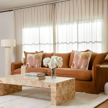 Birch Wood and Select Hardwood Sofa 96 in Wide