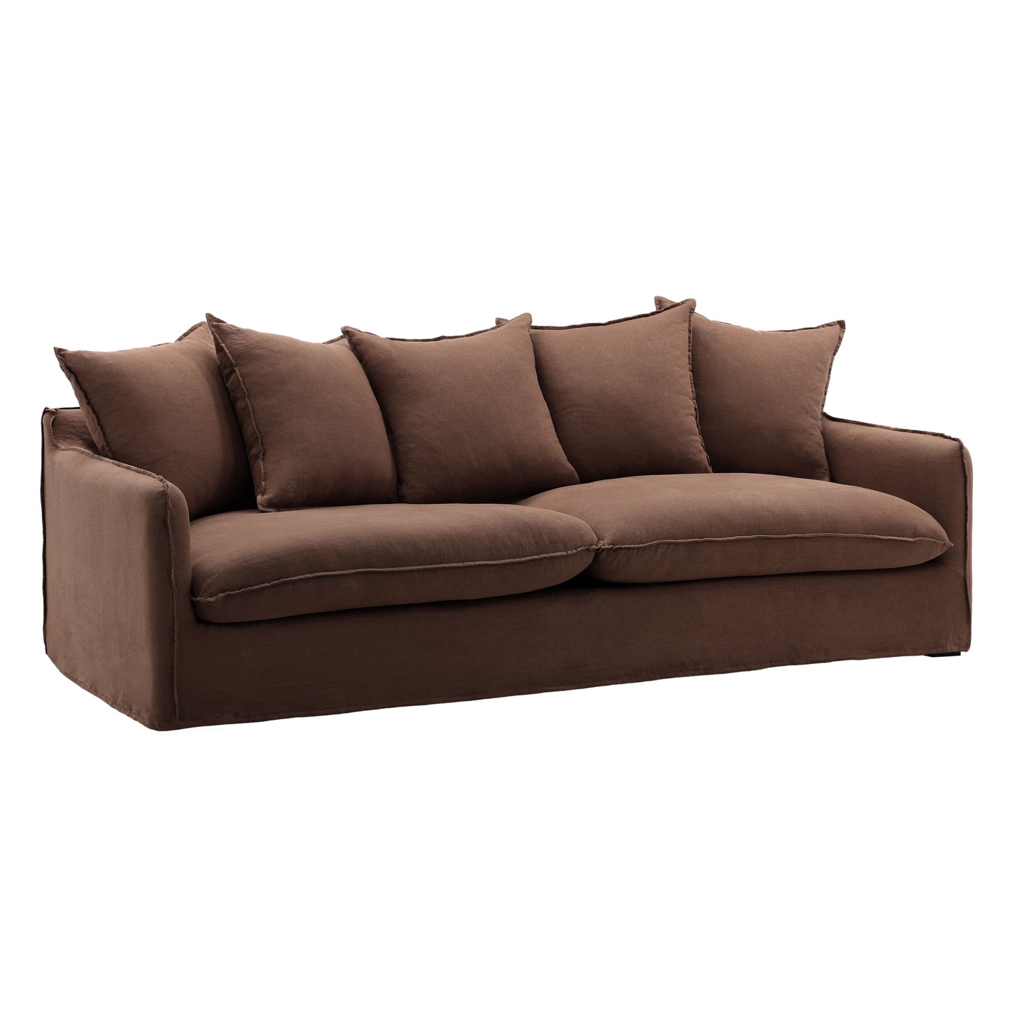 Birch Wood and Select Hardwood Sofa 96 in Wide