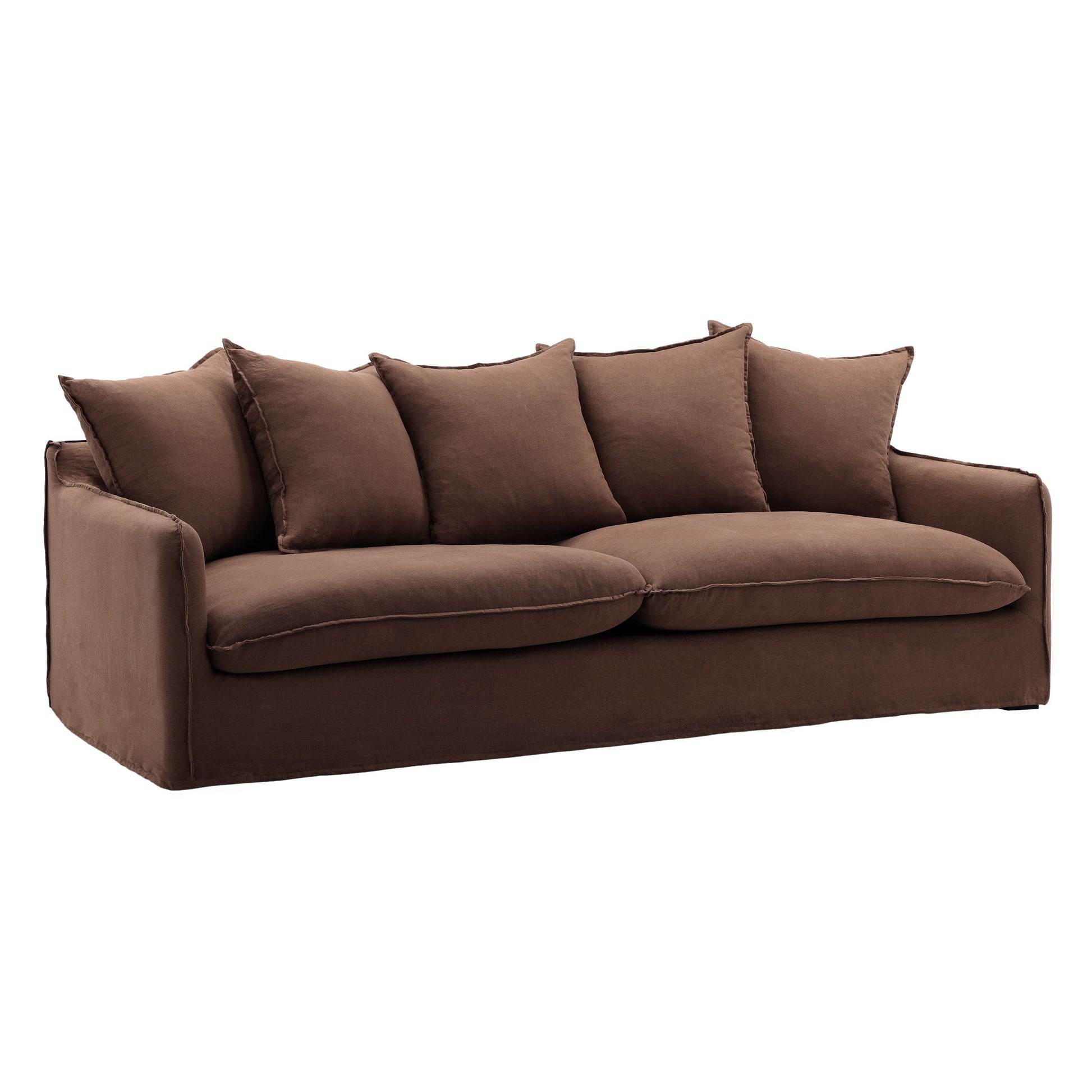 Birch Wood and Select Hardwood Sofa 96 in Wide