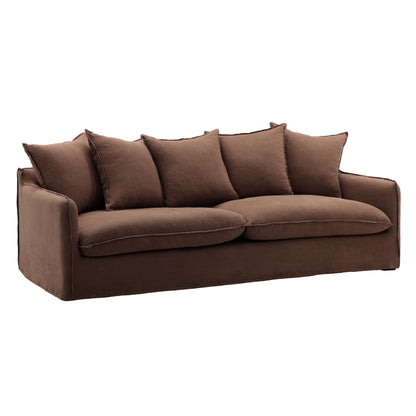 Birch Wood and Select Hardwood Sofa 96 in Wide