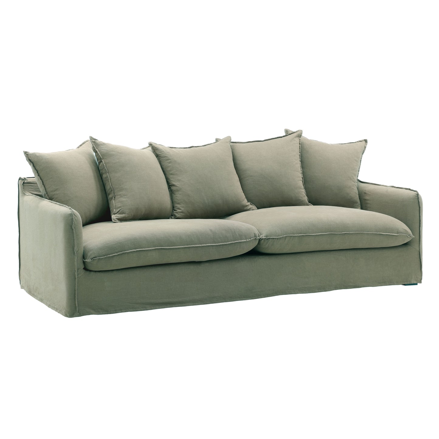Birch Wood and Select Hardwood Sofa 96 in Wide