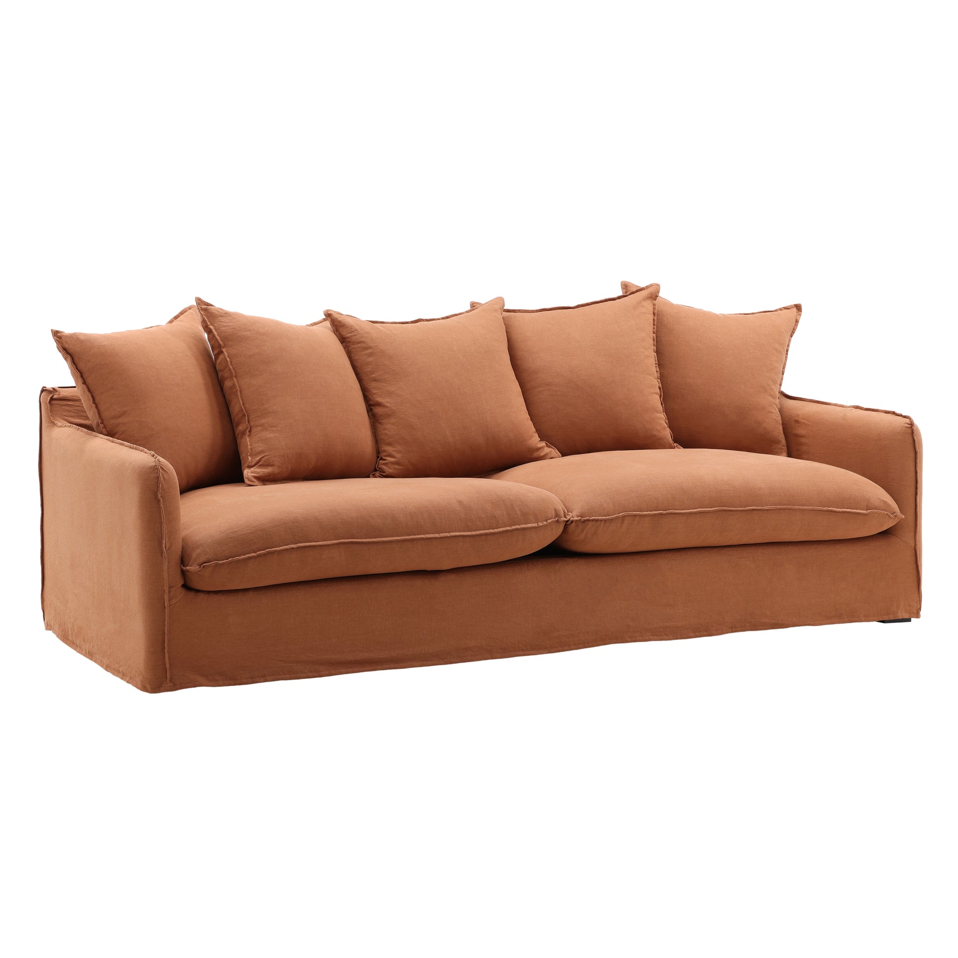 Birch Wood and Select Hardwood Sofa 96 in Wide