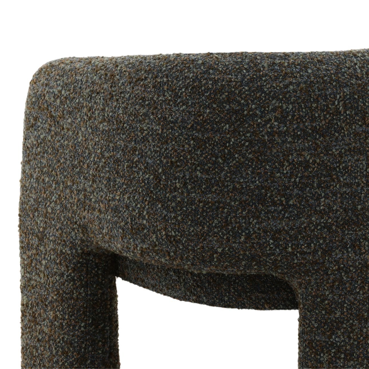 Paris Cerulean Multi-Tone Boucle Fabric Chair 31.5 in Wide