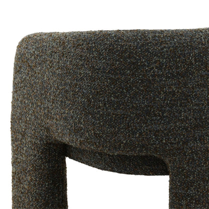 Paris Cerulean Multi-Tone Boucle Fabric Chair 31.5 in Wide