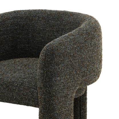 Paris Cerulean Multi-Tone Boucle Fabric Chair 31.5 in Wide