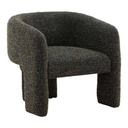 Paris Cerulean Multi-Tone Boucle Fabric Chair 31.5 in Wide