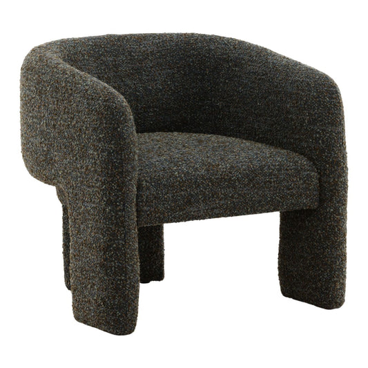 Paris Cerulean Multi-Tone Boucle Fabric Chair 31.5 in Wide