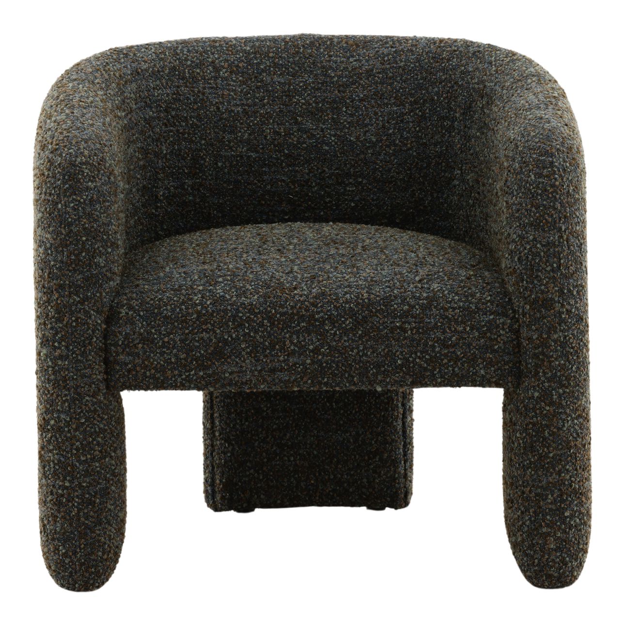 Paris Cerulean Multi-Tone Boucle Fabric Chair 31.5 in Wide