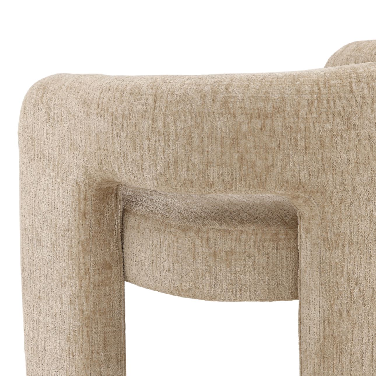 Aura Sand Chenille Fabric Chair 28 in Wide