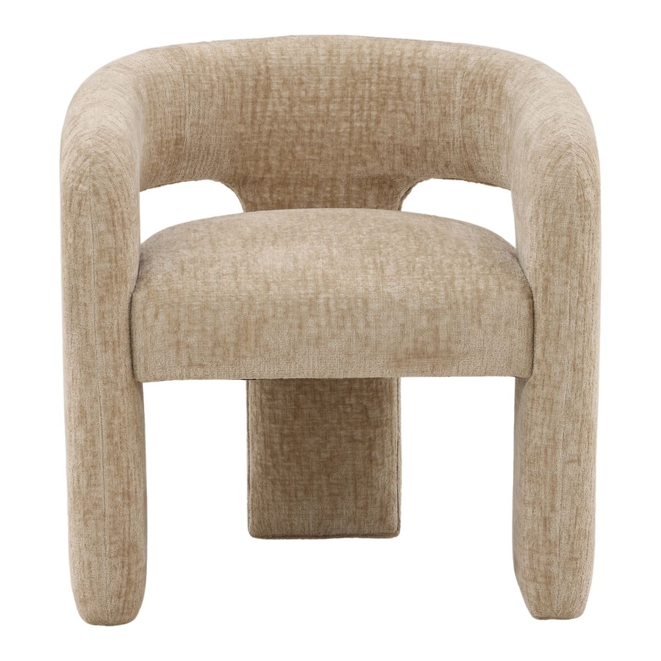 Aura Sand Chenille Fabric Chair 28 in Wide