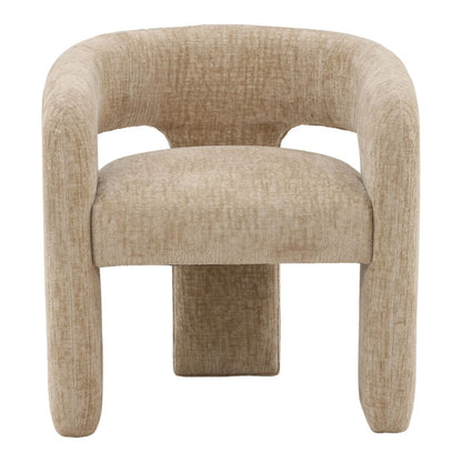 Aura Sand Chenille Fabric Chair 28 in Wide