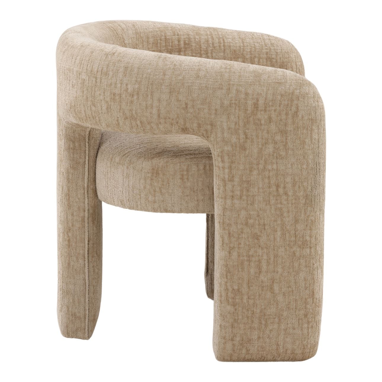 Aura Sand Chenille Fabric Chair 28 in Wide