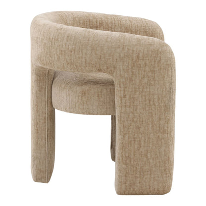Aura Sand Chenille Fabric Chair 28 in Wide