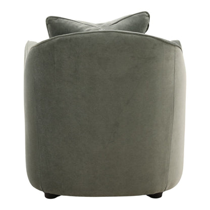 Opal Eucalyptus Velvet Fabric Chair 29 in Wide