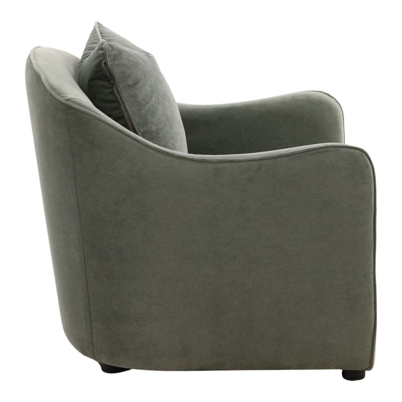 Opal Eucalyptus Velvet Fabric Chair 29 in Wide