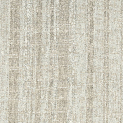 Agate Cream Textured Striped Chenille Fabric Cover Pillow 20 in Wide
