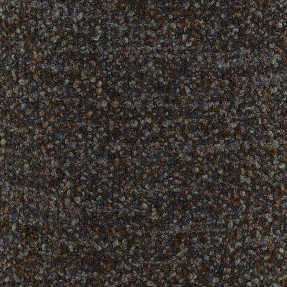 Crafted Multi-Tone Boucle Fabric and Oak Wood Home Accent