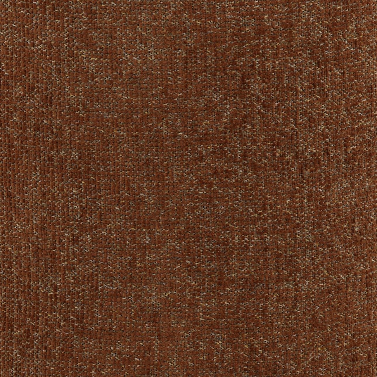 Eva Brown and Brown Chenille Fabric and Oak Wood Stool 17.5 in Wide