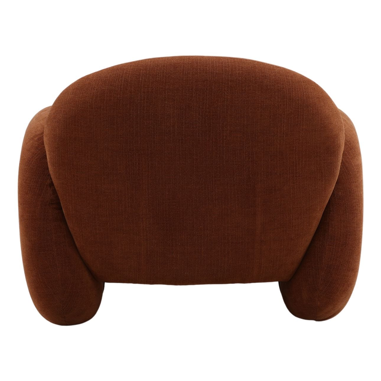 Sepulveda Rust Basketweave Fabric Chair 38.5 in Wide