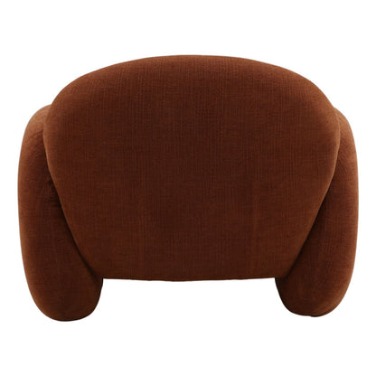 Sepulveda Rust Basketweave Fabric Chair 38.5 in Wide