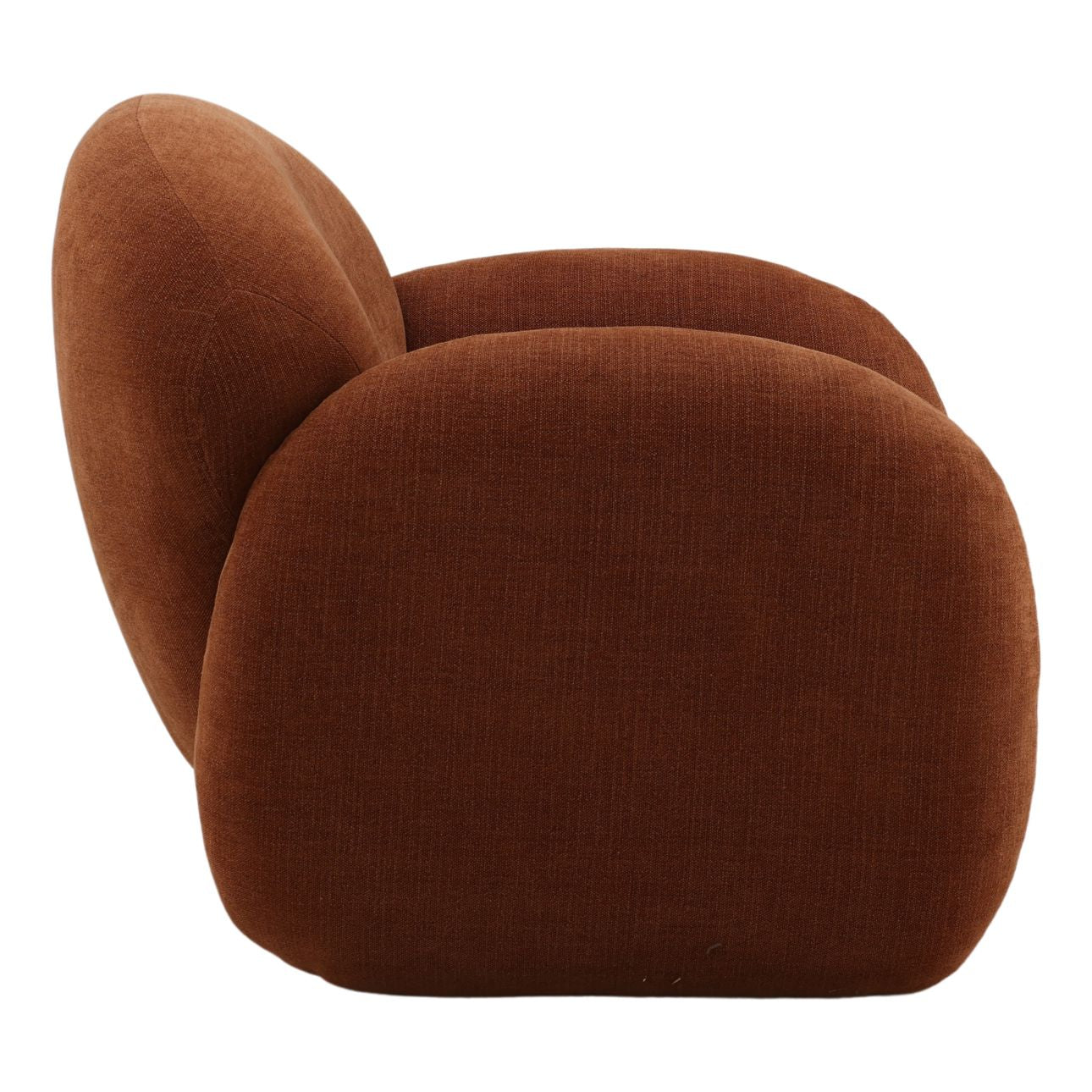 Sepulveda Rust Basketweave Fabric Chair 38.5 in Wide
