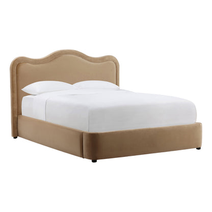 Refined Velvet Fabric Bed