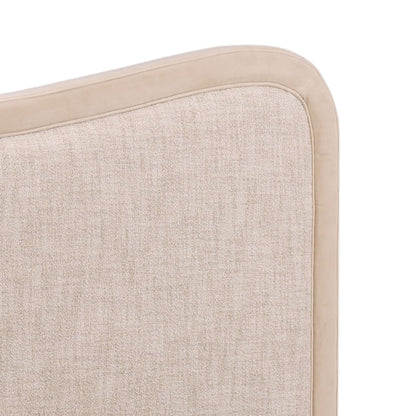 Artisan Velvet and Boucle Fabric Bed