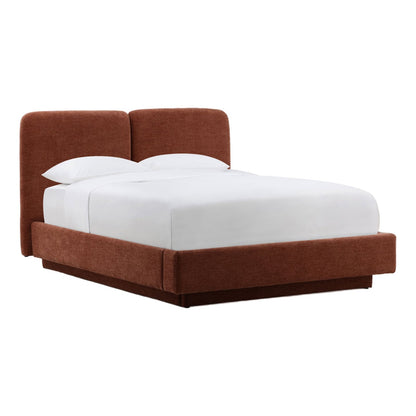 Modern Plain Woven Fabric Bed