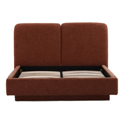 Modern Plain Woven Fabric Bed
