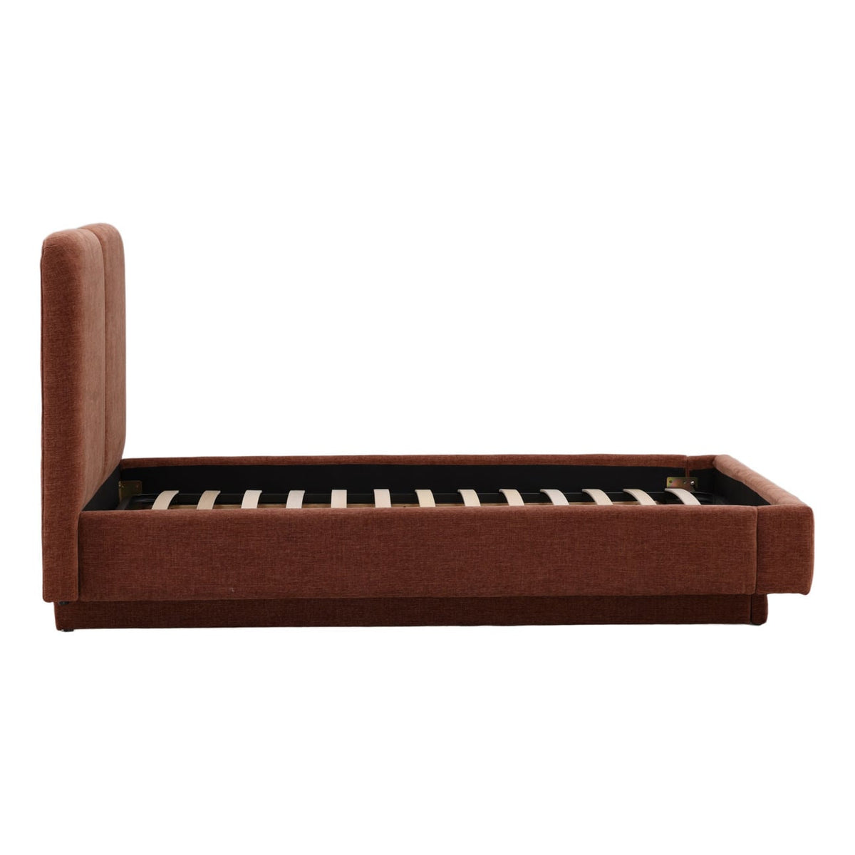 Modern Plain Woven Fabric Bed
